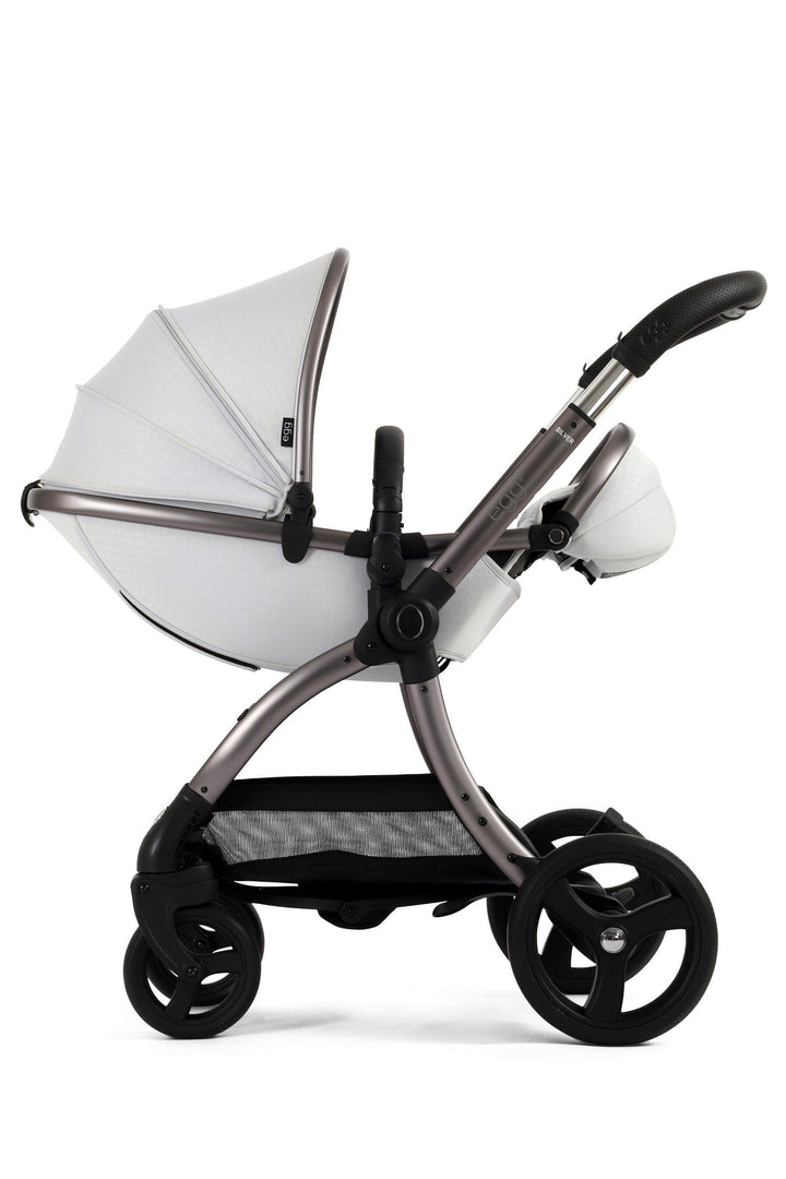 Egg Prams & Pushchairs Egg 3 Stroller and Carrycot - Houndstooth Silver