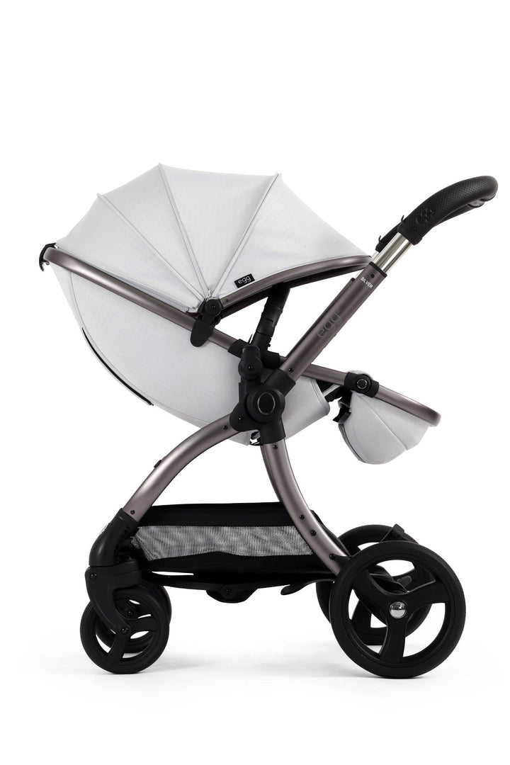 Egg Prams & Pushchairs Egg 3 Stroller and Carrycot - Houndstooth Silver