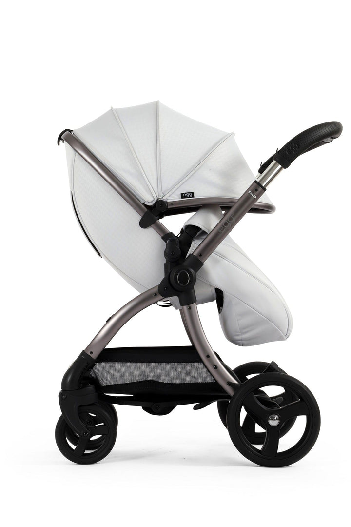 Egg Prams & Pushchairs Egg 3 Stroller and Carrycot - Houndstooth Silver