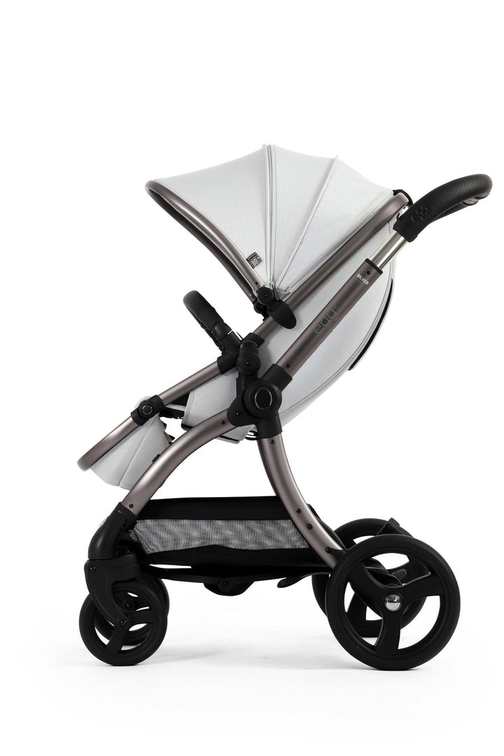 Egg Prams & Pushchairs Egg 3 Stroller and Carrycot - Houndstooth Silver