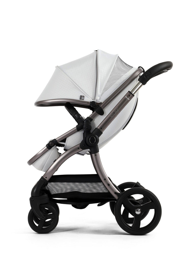 Egg Prams & Pushchairs Egg 3 Stroller and Carrycot - Houndstooth Silver