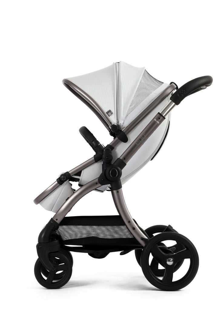 Egg Prams & Pushchairs Egg 3 Stroller and Carrycot - Houndstooth Silver