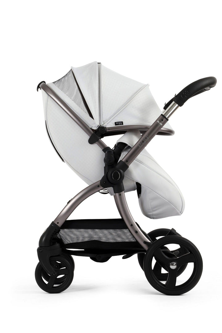 Egg Prams & Pushchairs Egg 3 Stroller and Carrycot - Houndstooth Silver