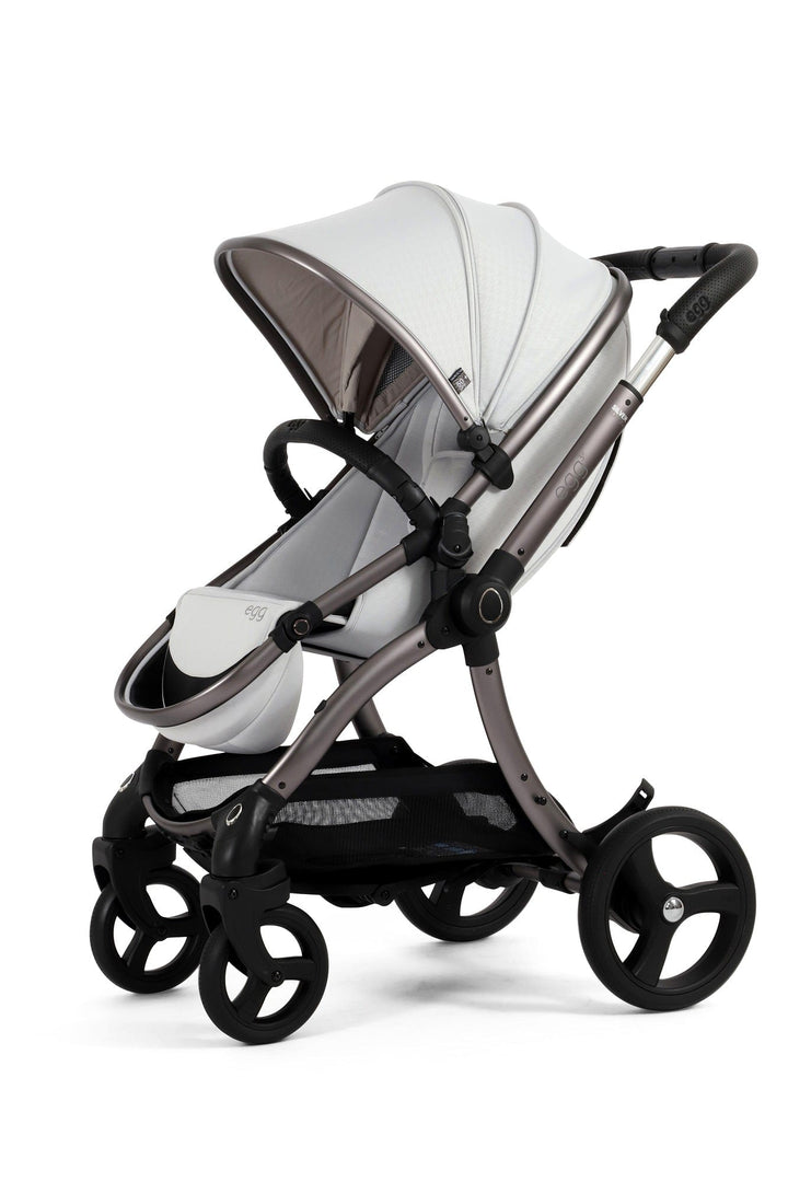 Egg Prams & Pushchairs Egg 3 Stroller and Carrycot - Houndstooth Silver