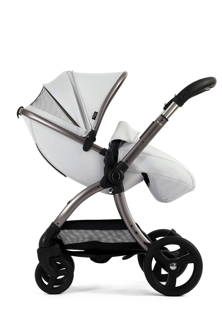 Egg Prams & Pushchairs Egg 3 Stroller and Carrycot - Houndstooth Silver