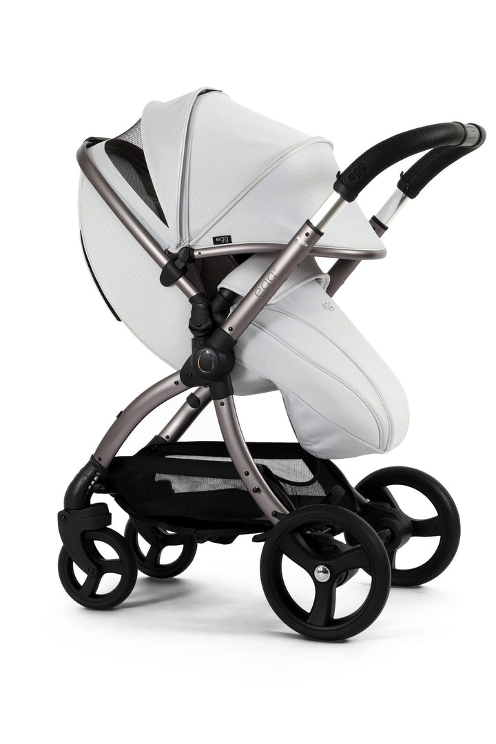 Egg Prams & Pushchairs Egg 3 Stroller and Carrycot - Houndstooth Silver