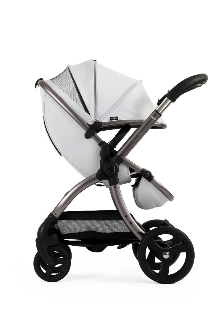 Egg Prams & Pushchairs Egg 3 Stroller and Carrycot - Houndstooth Silver