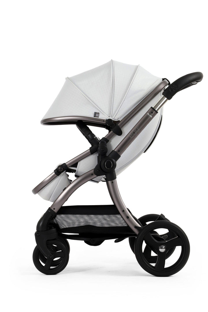 Egg Prams & Pushchairs Egg 3 Stroller and Carrycot - Houndstooth Silver