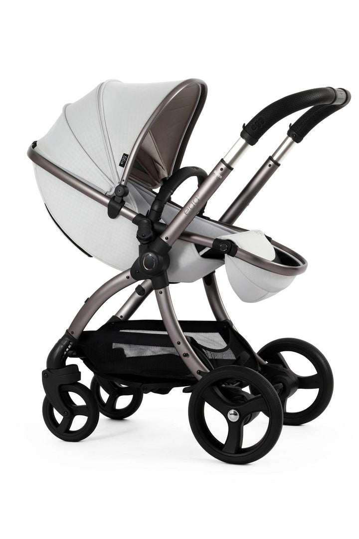Egg Prams & Pushchairs Egg 3 Stroller and Carrycot - Houndstooth Silver