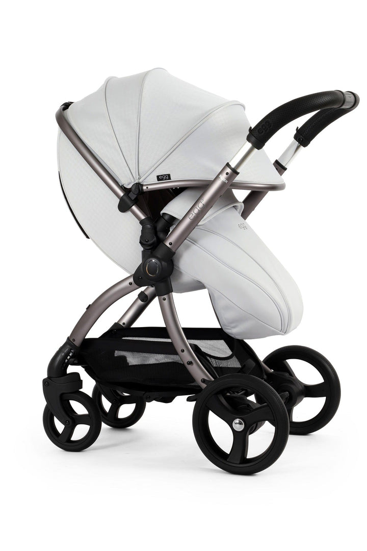 Egg Prams & Pushchairs Egg 3 Stroller and Carrycot - Houndstooth Silver