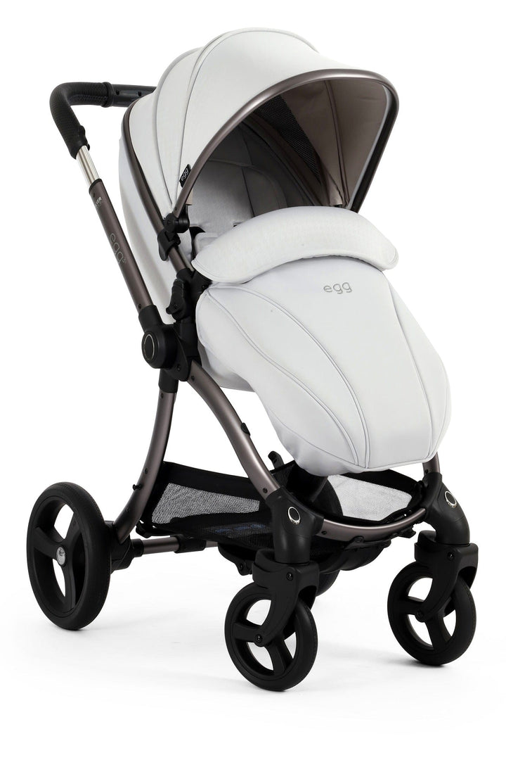 Egg Prams & Pushchairs Egg 3 Stroller and Carrycot - Houndstooth Silver
