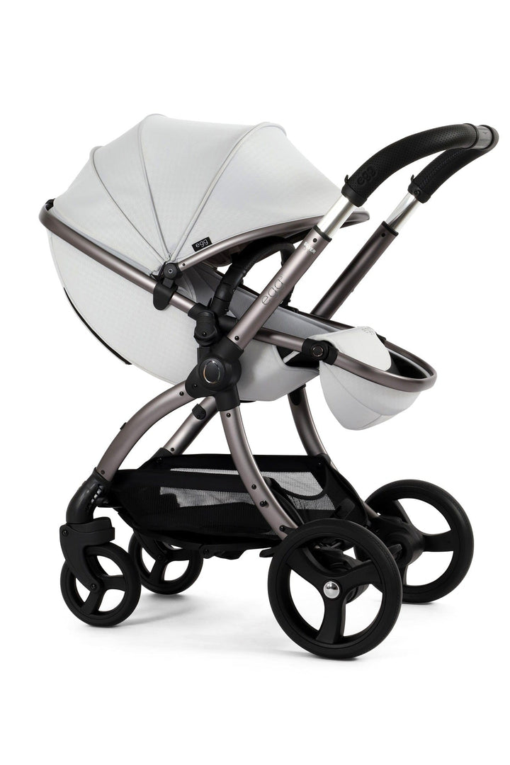 Egg Prams & Pushchairs Egg 3 Stroller and Carrycot - Houndstooth Silver