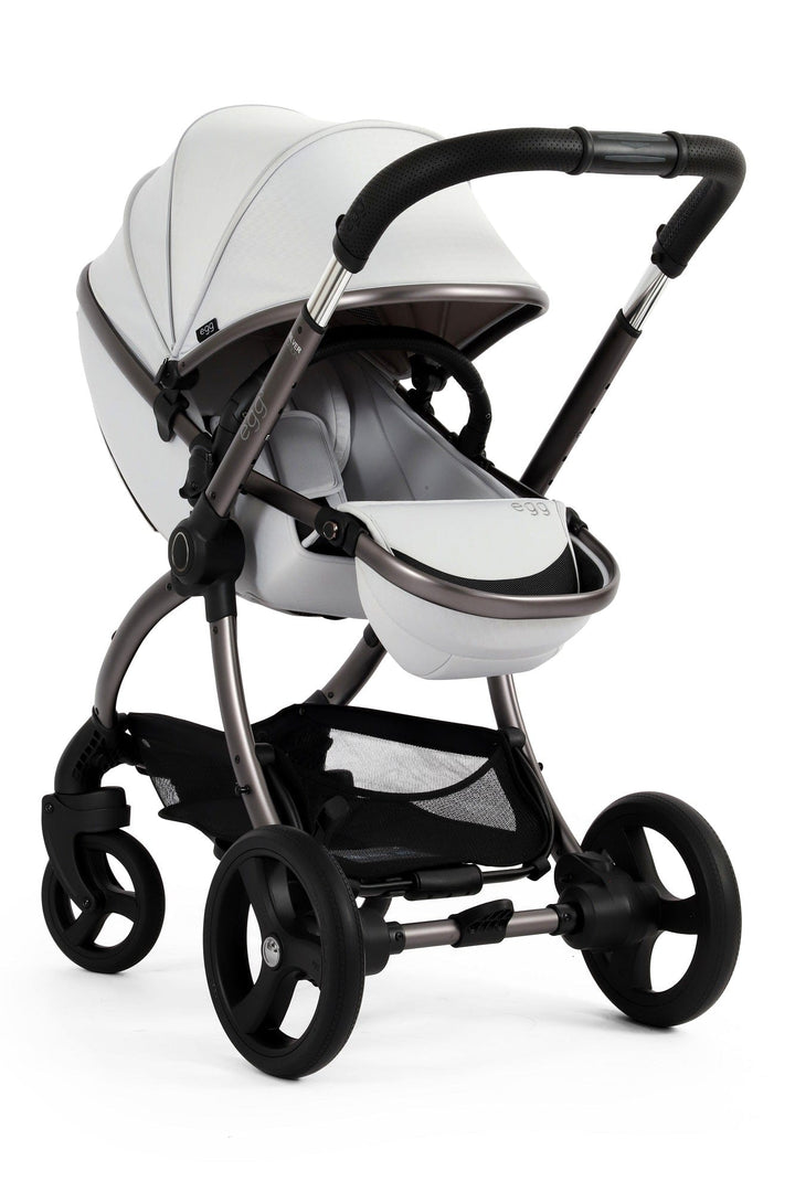 Egg Prams & Pushchairs Egg 3 Stroller and Carrycot - Houndstooth Silver