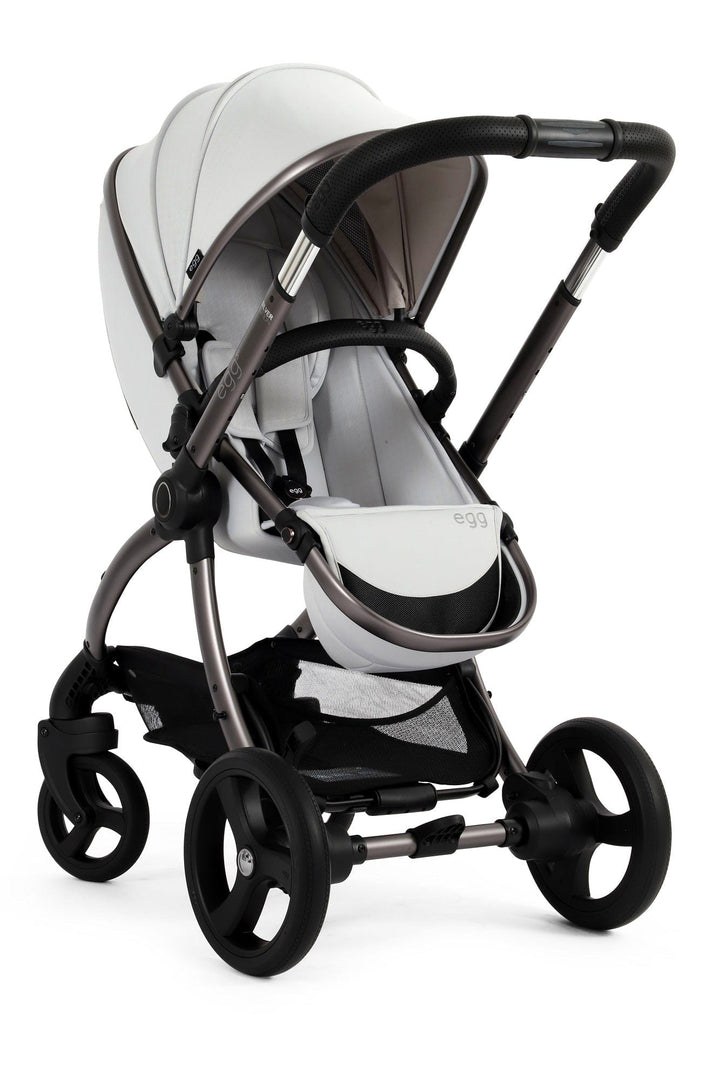 Egg Prams & Pushchairs Egg 3 Stroller and Carrycot - Houndstooth Silver