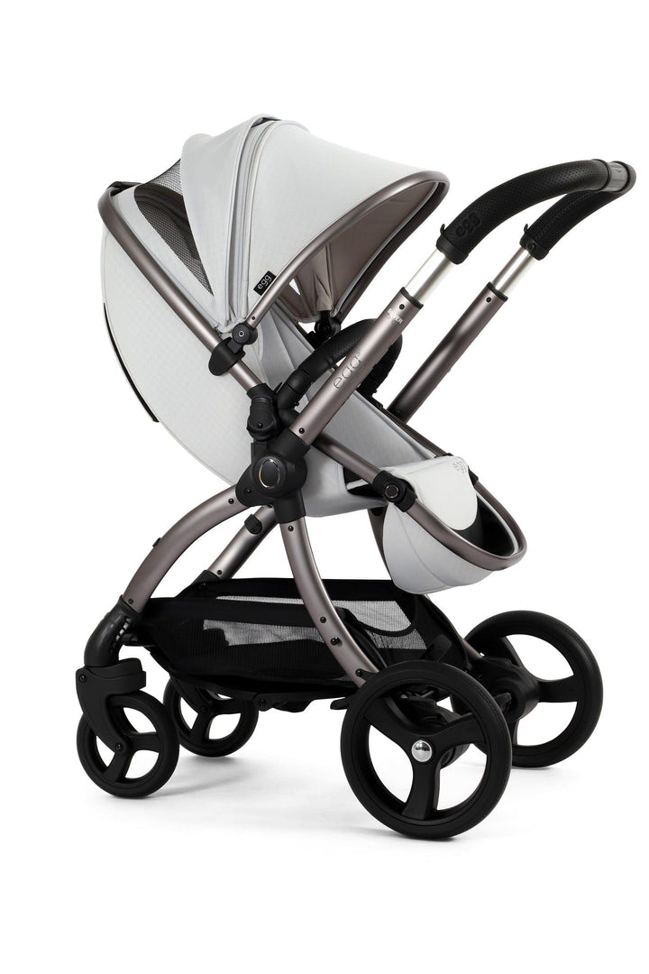 Egg Prams & Pushchairs Egg 3 Stroller and Carrycot - Houndstooth Silver