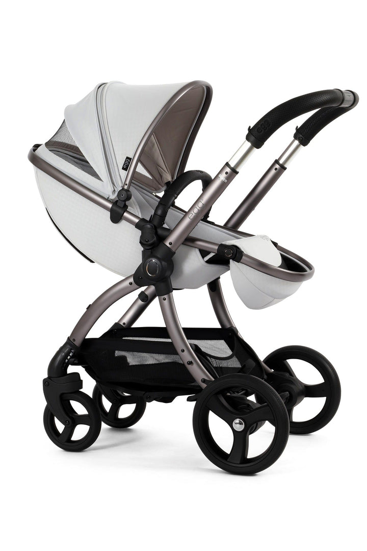 Egg Prams & Pushchairs Egg 3 Stroller and Carrycot - Houndstooth Silver