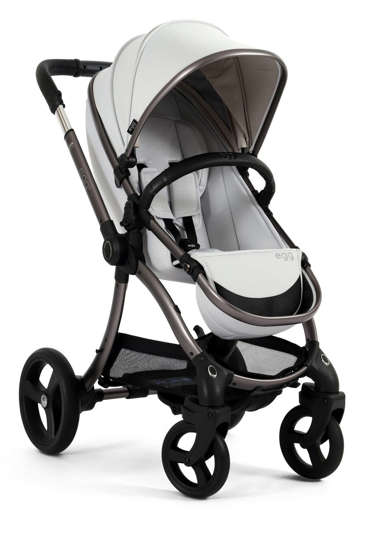 Egg Prams & Pushchairs Egg 3 Stroller and Carrycot - Houndstooth Silver