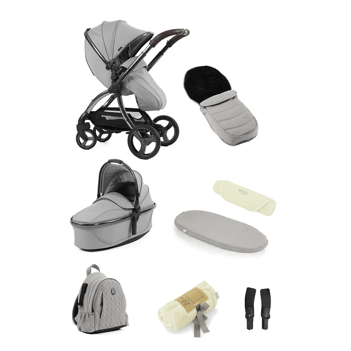 Egg Pushchairs Egg 3 Shnuggle 9-Piece Bundle - Glacier