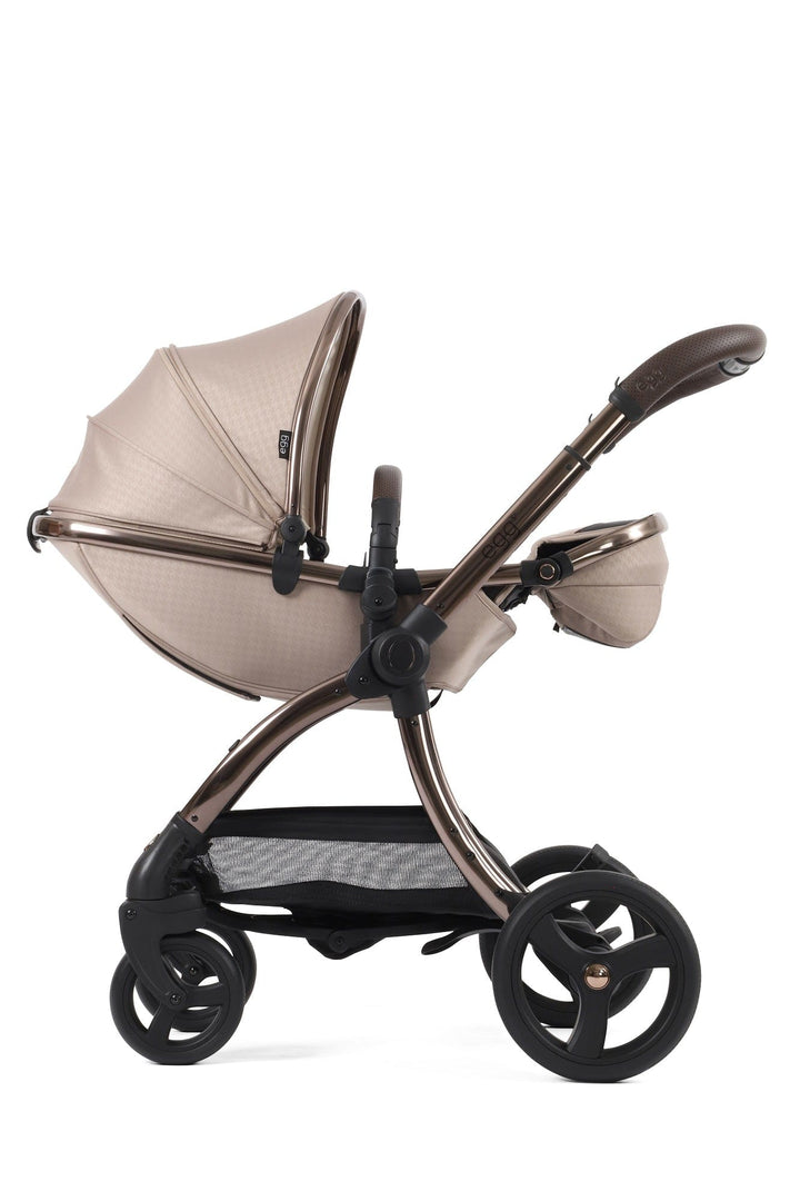 Egg Pushchairs Egg 3 Stroller and Carrycot - Houndstooth Almond