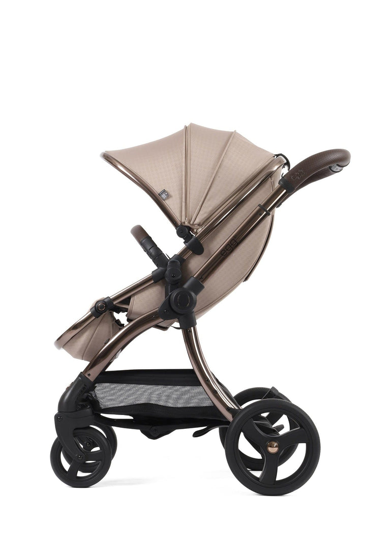 Egg Pushchairs Egg 3 Stroller and Carrycot - Houndstooth Almond