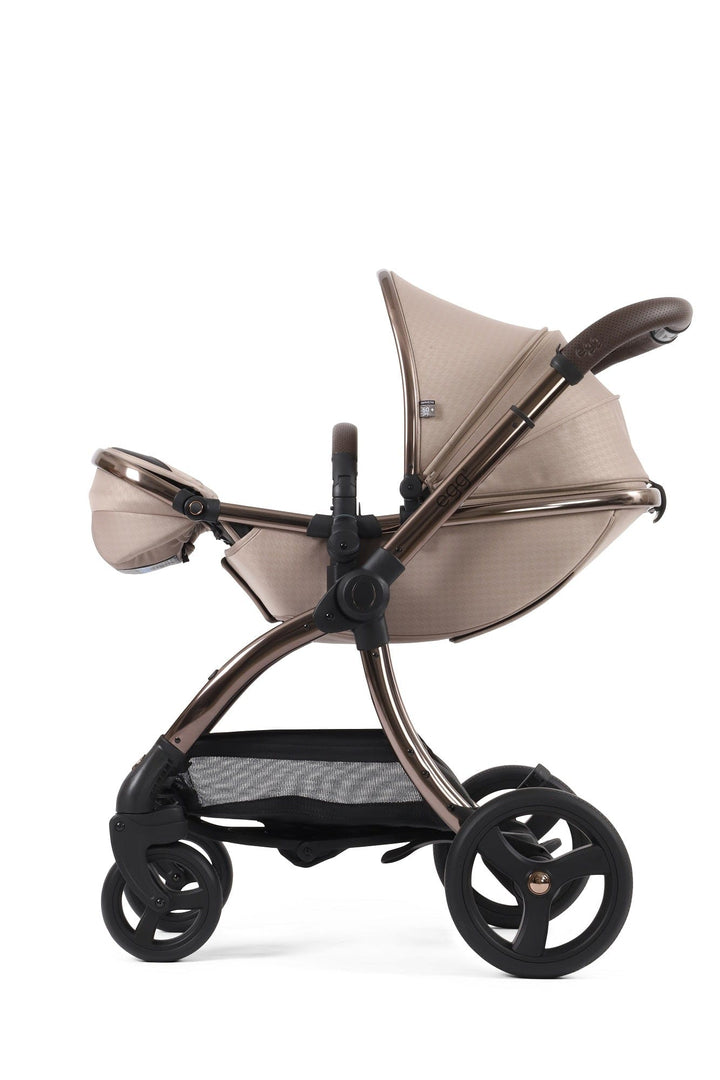 Egg Pushchairs Egg 3 Stroller and Carrycot - Houndstooth Almond