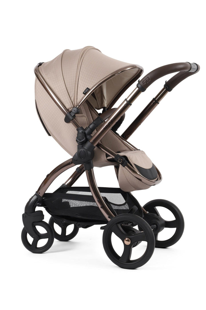 Egg Pushchairs Egg 3 Stroller and Carrycot - Houndstooth Almond