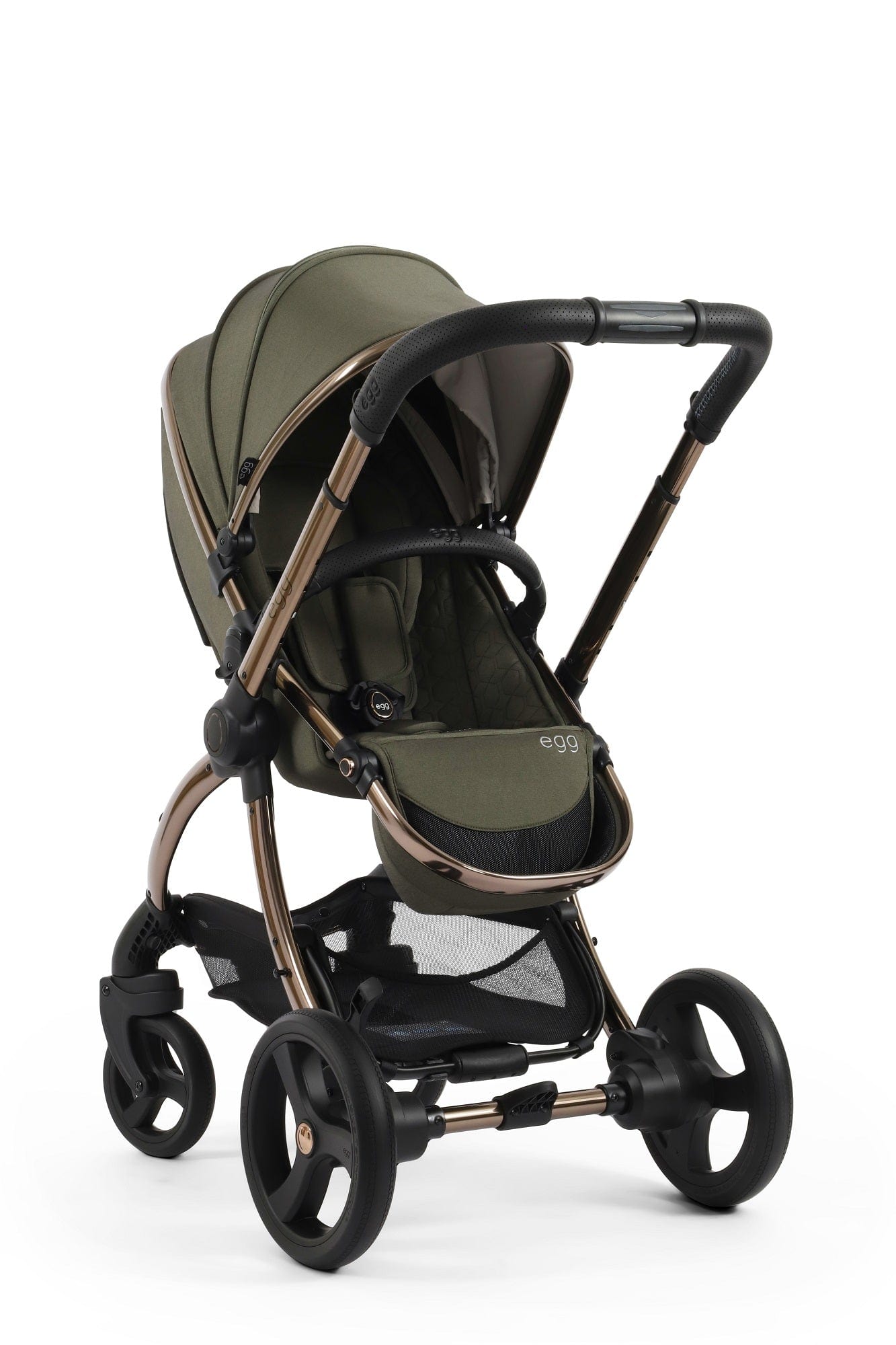 Forest green egg pram 2025