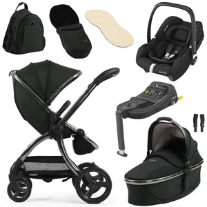 Egg Travel Systems Cream Egg 3 Luxury Cabriofix i-Size Travel System - Black Olive