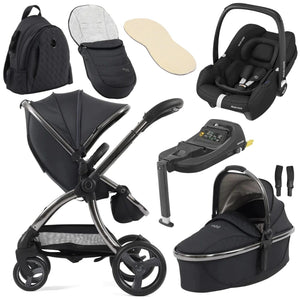 Egg Travel Systems Cream Egg 3 Luxury Cabriofix i-Size Travel System - Carbonite