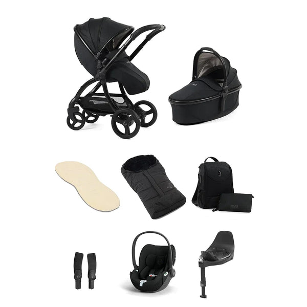 Egg Travel Systems Egg 3 Luxury Cloud T i-Size Travel System - Houndstooth Black