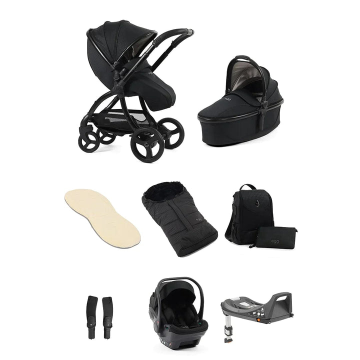 Egg Travel Systems Egg 3 Luxury Shell i-Size Travel System - Houndstooth Black