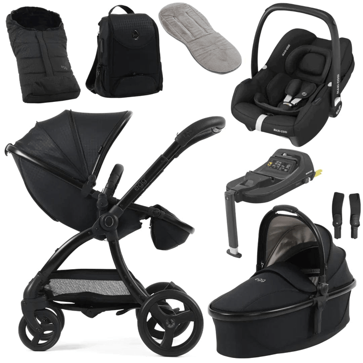 Egg Travel Systems Grey Egg 3 Luxury Cabriofix i-Size Travel System - Houndstooth Black