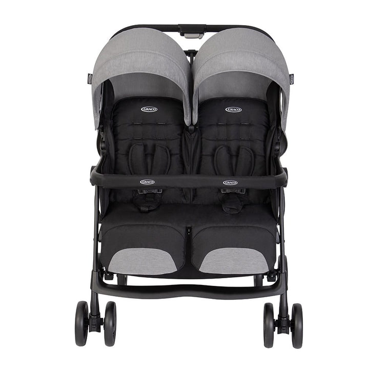 Graco double pushchairs Graco Duorider Double Pushchair With Raincover - Steeple Gray