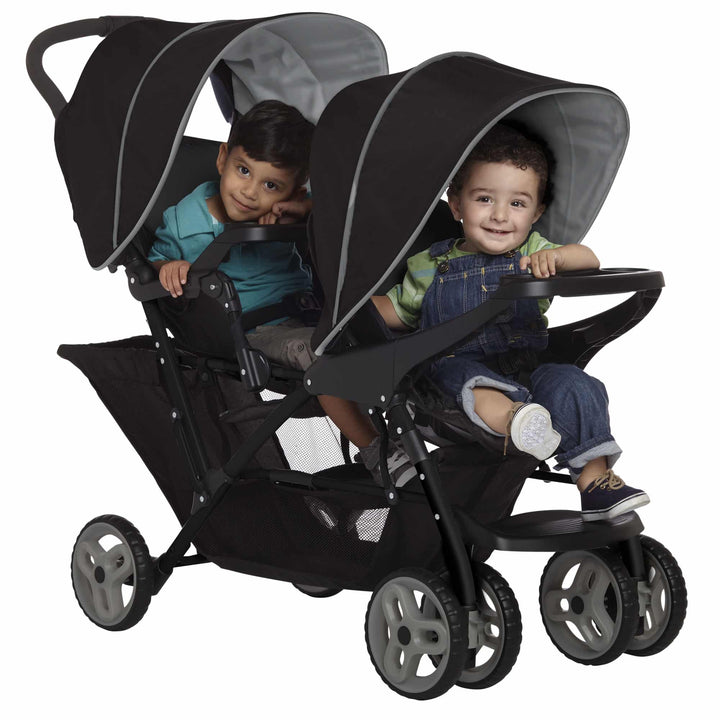 Graco Pushchairs Graco Stadium Duo Tandem Stroller - Black/Grey