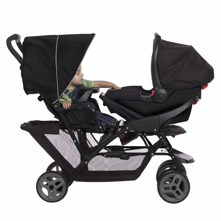 Graco Pushchairs Graco Stadium Duo Tandem Stroller - Black/Grey