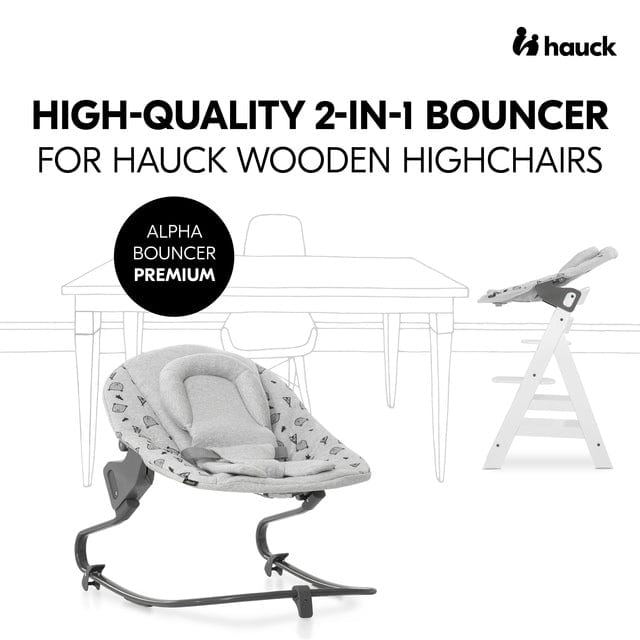 Hauck Bouncer Hauck Alpha Bouncer Premium - Nordic Grey