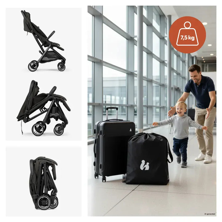 Hauck Fly N Care Travel Pushchair Black – IATA Cabin-Friendly | UK Baby ...