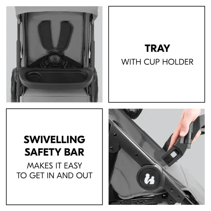 Hauck Pushchairs Hauck Shop N Care Pushchair - Grey