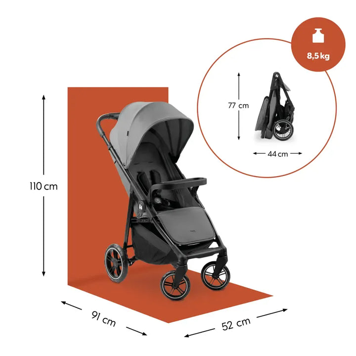Hauck Pushchairs Hauck Shop N Care Pushchair - Grey