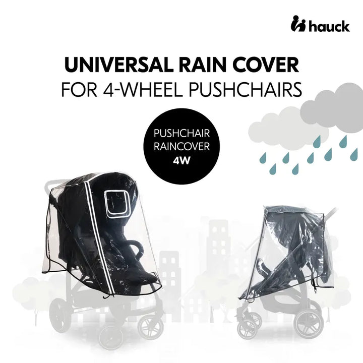 Hauck Raincovers Hauck Pushchair Raincover (4 Wheeler)