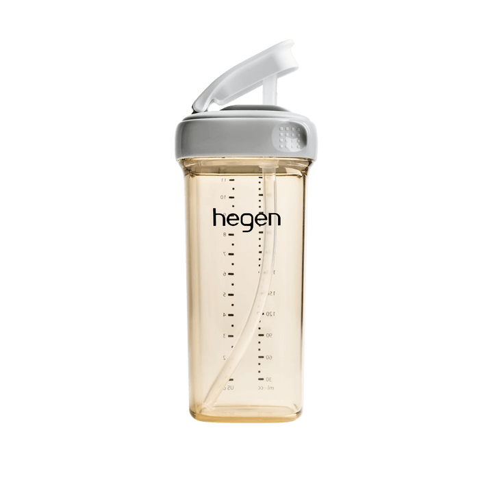 Hegen Baby Bottles Hegen Straw Cup (330ml/11oz) - Grey