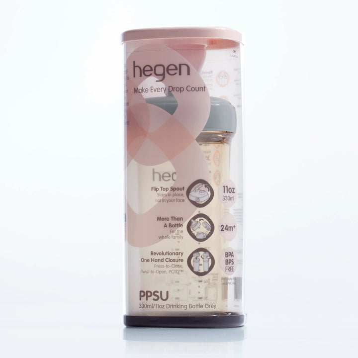 Hegen Nursing & Feeding Hegen Drinking Bottle (330ml/11oz) - Grey