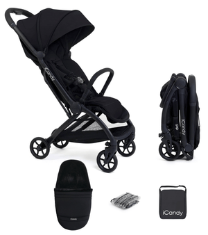 iCandy Compact Strollers iCandy Pip Stroller with Footmuff - Black