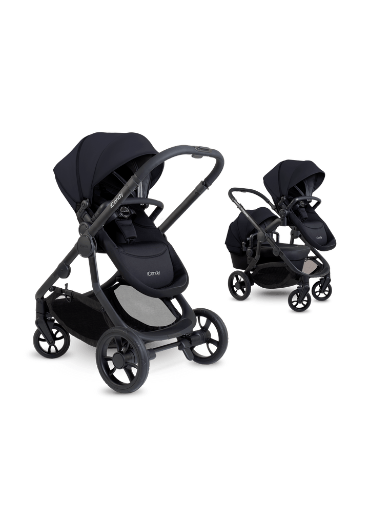 iCandy double pushchairs iCandy Orange 4 Double Pushchair - Black Edition