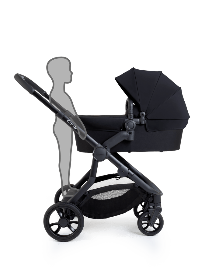 iCandy double pushchairs iCandy Orange 4 Double Pushchair - Black Edition