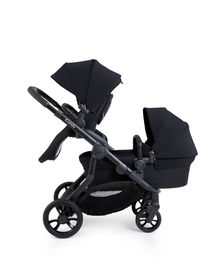 iCandy double pushchairs iCandy Orange 4 Double Pushchair - Black Edition