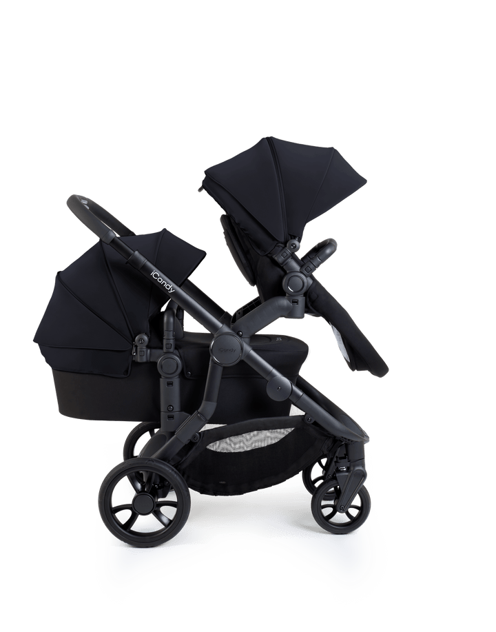 iCandy double pushchairs iCandy Orange 4 Double Pushchair - Black Edition