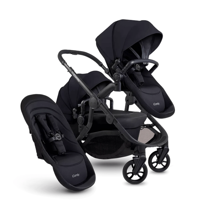 iCandy double pushchairs iCandy Orange 4 Double Pushchair - Black Edition