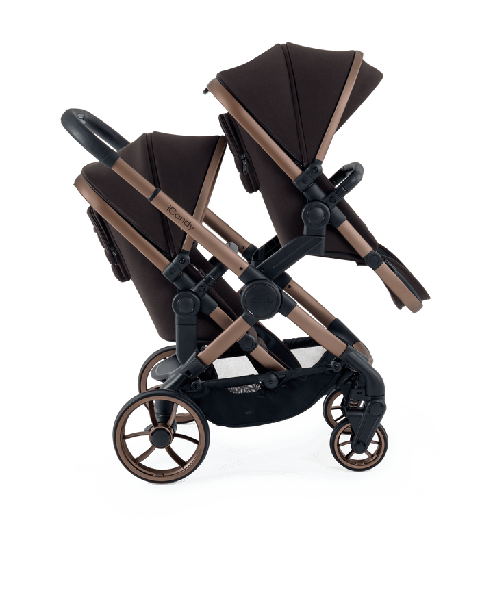 iCandy double pushchairs iCandy Peach 7 Double Pushchair - Pecan