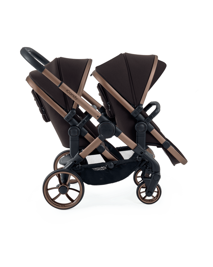 iCandy double pushchairs iCandy Peach 7 Double Pushchair - Pecan